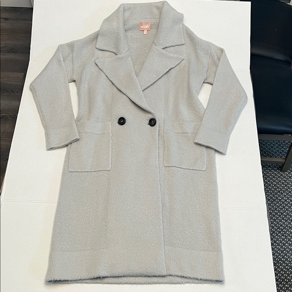 SHOW ME YOUR MUMU SWEATER JACKET GRAY KNIT CARDIGAN COAT SIZE SMALL - Picture 8 of 17